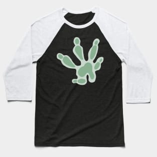 Green rat/mouse paw print Baseball T-Shirt
